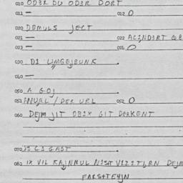 Eastern questionnaire, answ...
