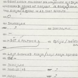 Eastern questionnaire, answ...