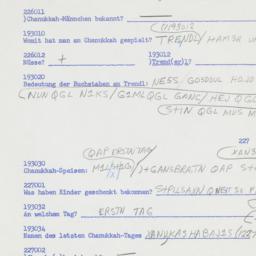 Western questionnaire, answ...
