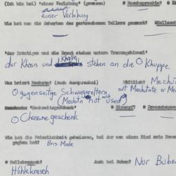 Western questionnaire, answ...