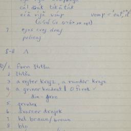 Eastern questionnaire, blue...