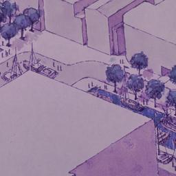 Aerial perspective drawing.