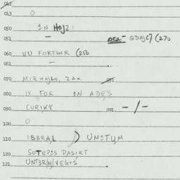 Eastern questionnaire, answ...