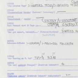 Western questionnaire, answ...