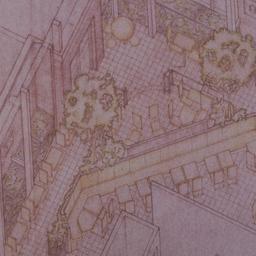 Axonometric drawing of dini...