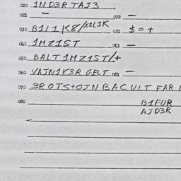 Eastern questionnaire, answ...