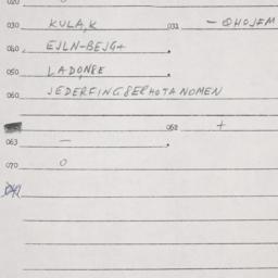 Eastern questionnaire, answ...