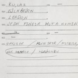 Eastern questionnaire, answ...