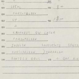 Eastern questionnaire, answ...