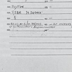Eastern questionnaire, answ...