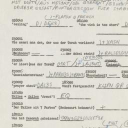 Western questionnaire, answ...