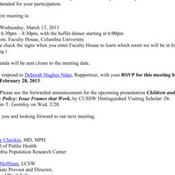 Announcements, 2013-03-13. ...