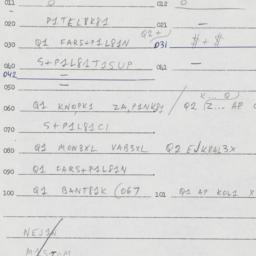 Eastern questionnaire, answ...