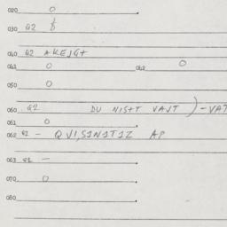 Eastern questionnaire, answ...