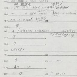 Eastern questionnaire, answ...