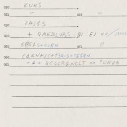 Eastern questionnaire, answ...