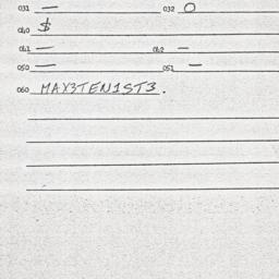 Eastern questionnaire, answ...