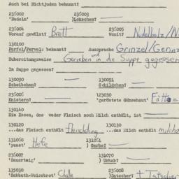 Western questionnaire, answ...