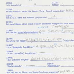 Western questionnaire, answ...