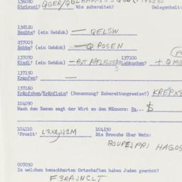 Western questionnaire, answ...