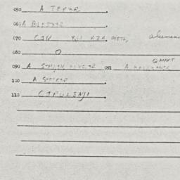 Eastern questionnaire, answ...