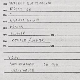 Eastern questionnaire, answ...