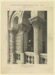 Porch columns, Fisheries Building. World's Columbian Exhibition, Chicago, Ill. Henry Ives Cobb, Architect
