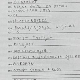 Eastern questionnaire, answ...
