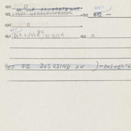 Eastern questionnaire, answ...