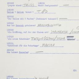 Western questionnaire, answ...