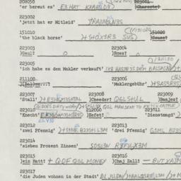 Western questionnaire, answ...