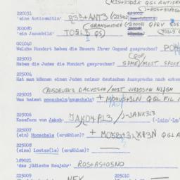 Western questionnaire, answ...