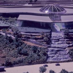 Model, aerial view of Aqua ...