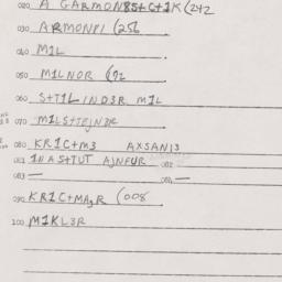 Eastern questionnaire, answ...
