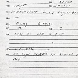 Eastern questionnaire, answ...