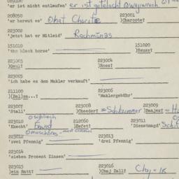 Western questionnaire, answ...