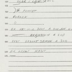 Eastern questionnaire, answ...