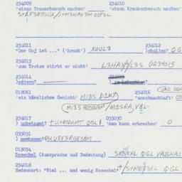 Western questionnaire, answ...