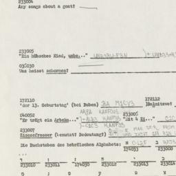 Western questionnaire, answ...