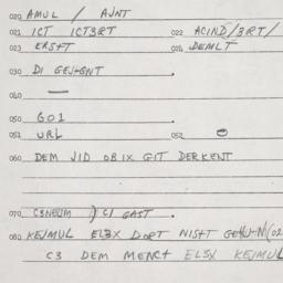 Eastern questionnaire, answ...