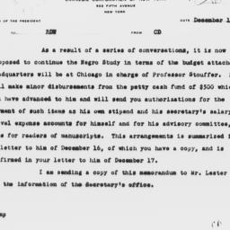 Memorandum from Charles Dol...