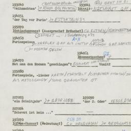Western questionnaire, answ...
