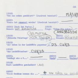 Western questionnaire, answ...