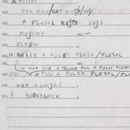Eastern questionnaire, answ...