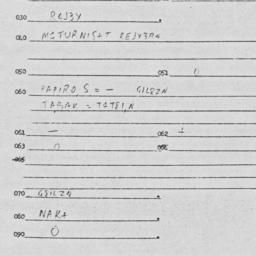 Eastern questionnaire, answ...