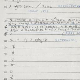 Eastern questionnaire, answ...