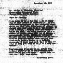 Letter from Guy B. Johnson ...