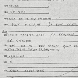 Eastern questionnaire, answ...