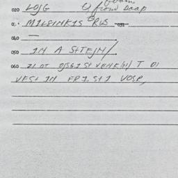 Eastern questionnaire, answ...