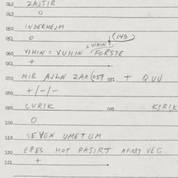 Eastern questionnaire, answ...